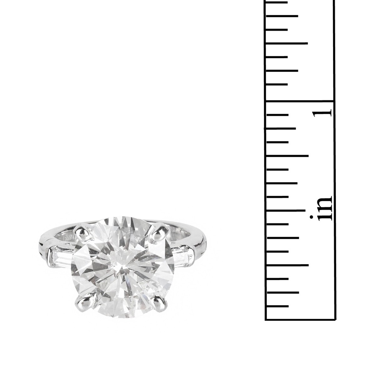 EGL 6.55ct Diamond and 14K Ring