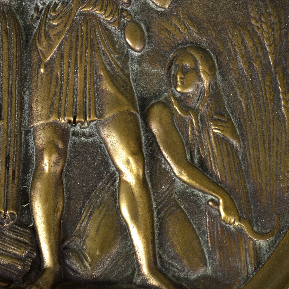 Classic Greek Relief Bronze Plaque