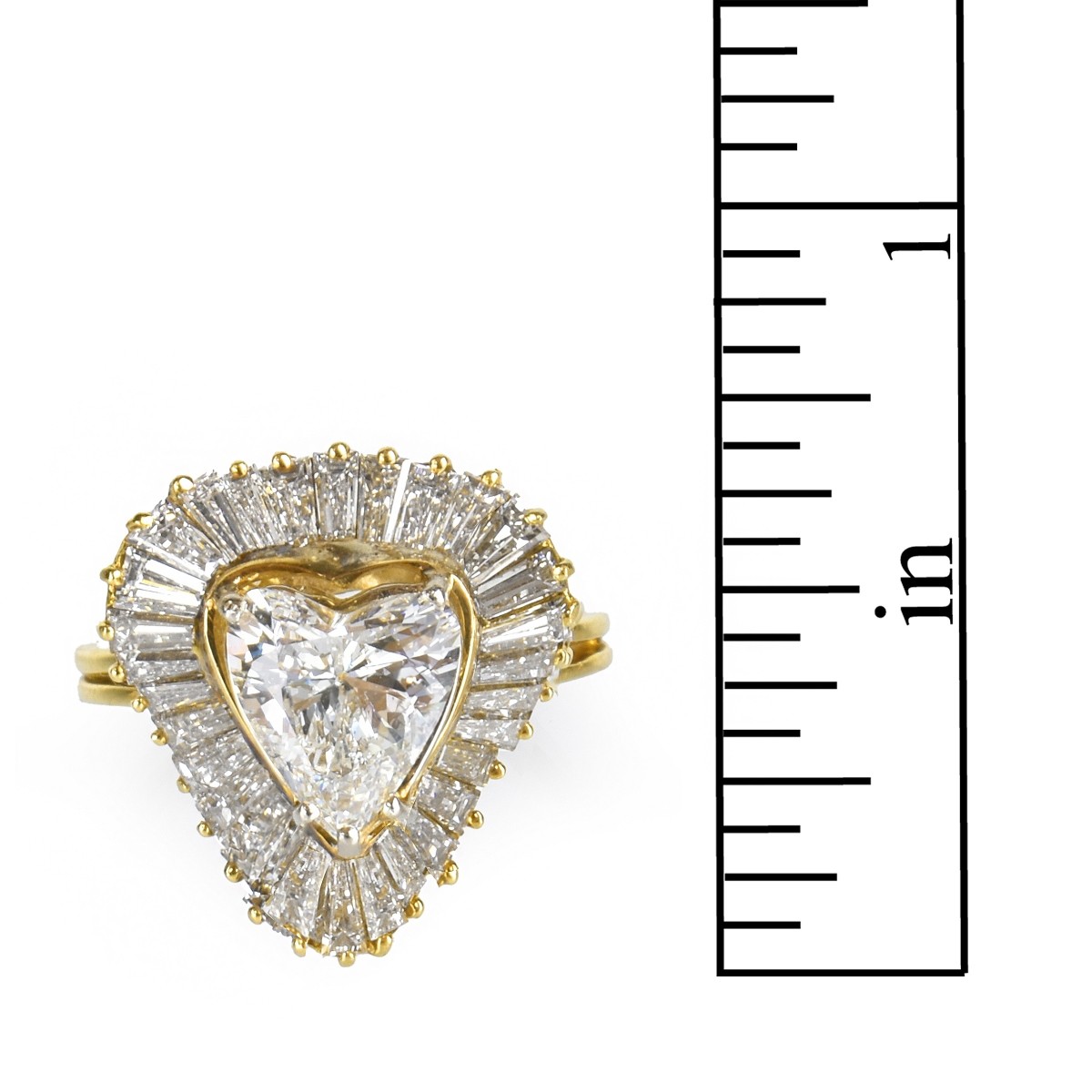 3.78 Carat Diamond and 18K Ring