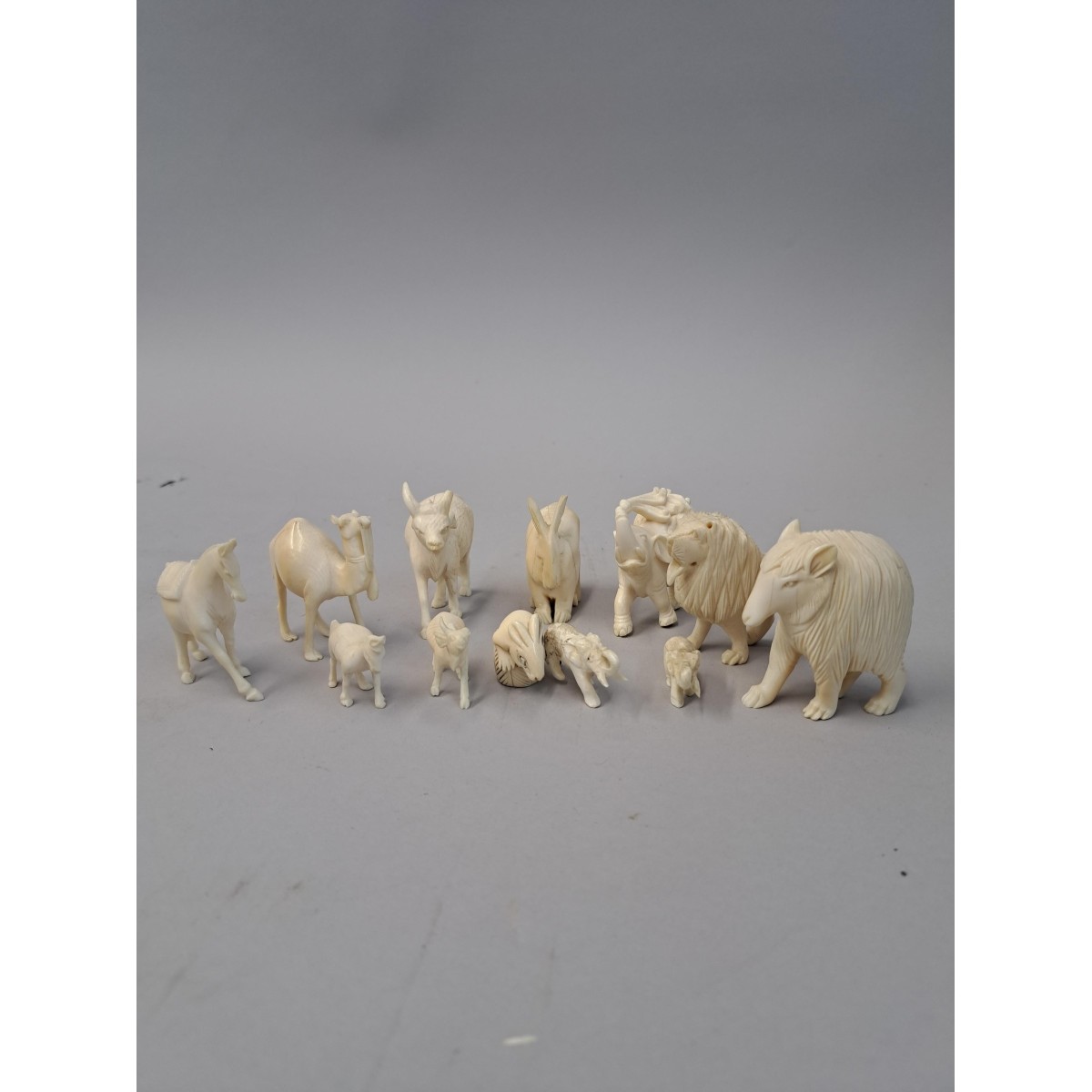 Oriental Carved Miniature Animal Figures
