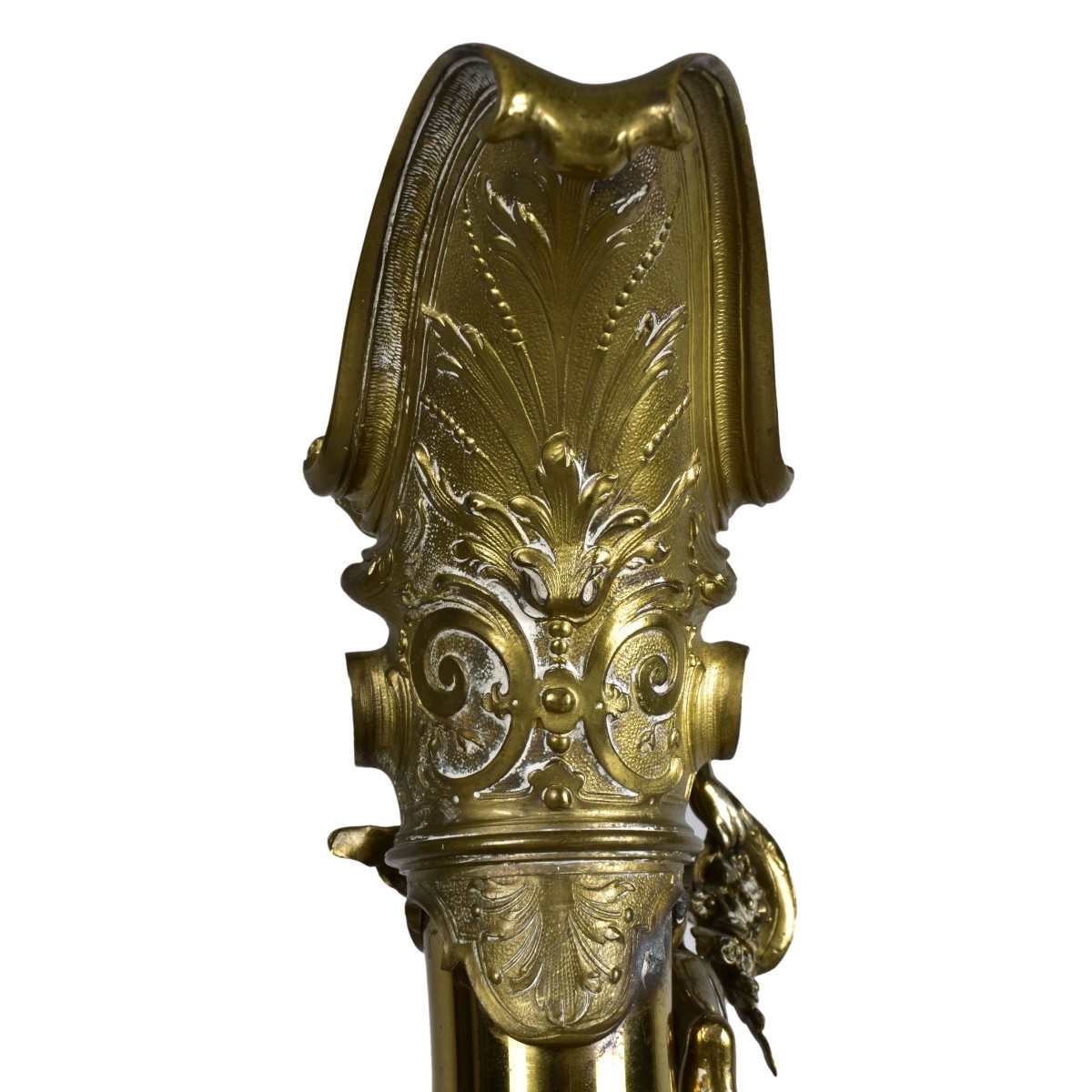 Large Brass Victorian Figural Ewer