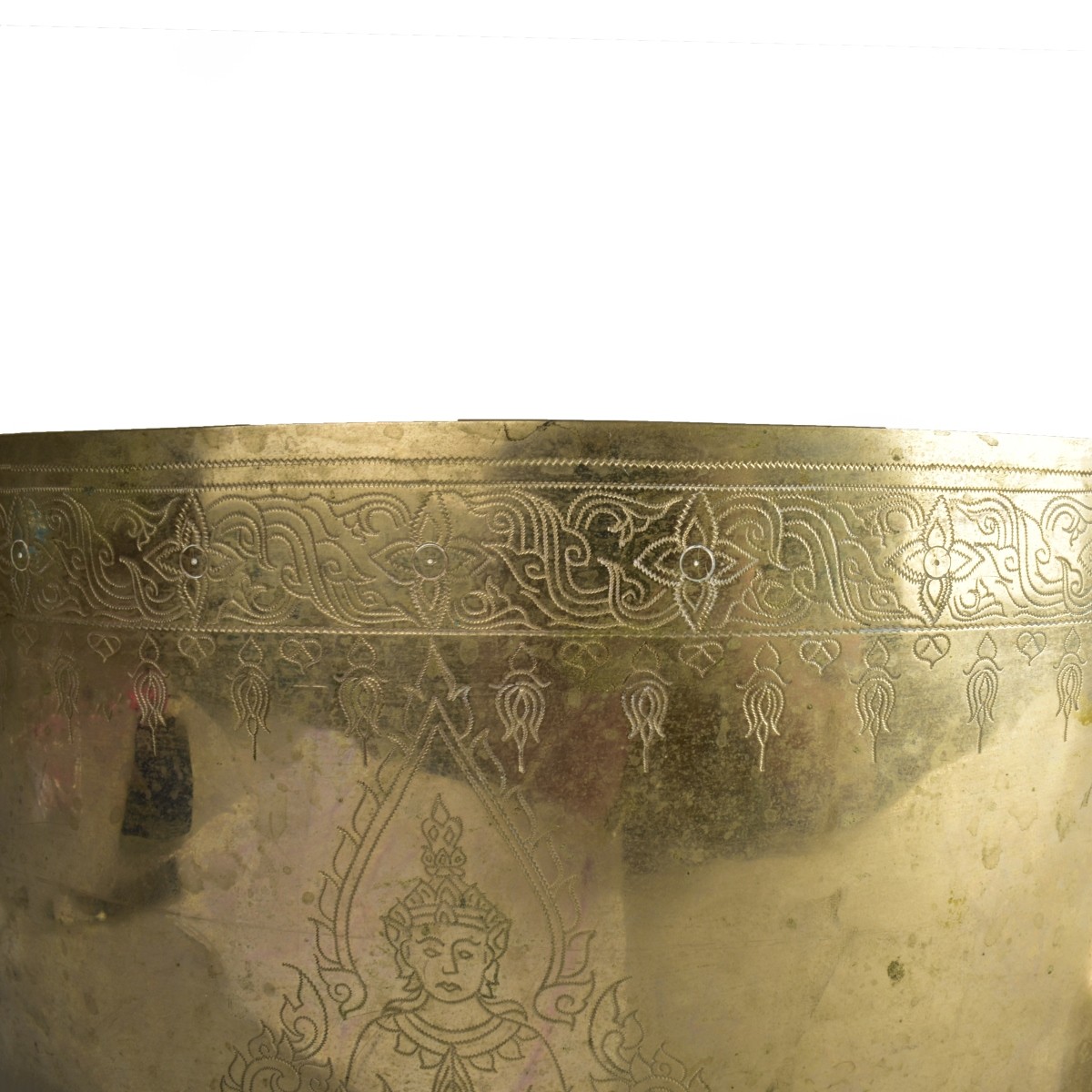 Indian Brass Bowl and Plate