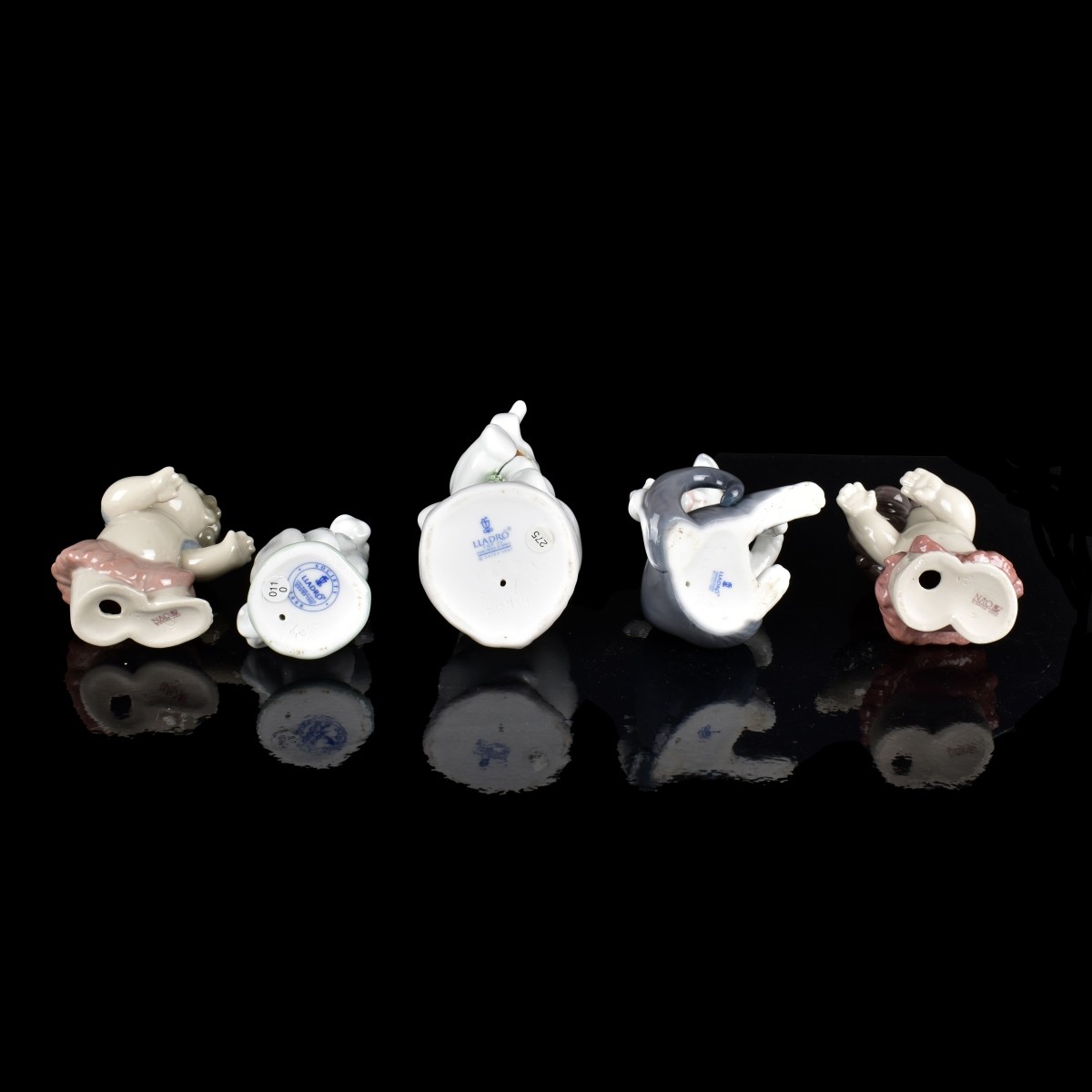 Five Assorted Lladro Porcelain Figurines