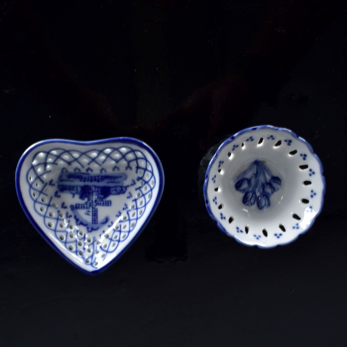 Seven Delft Porcelain Tableware