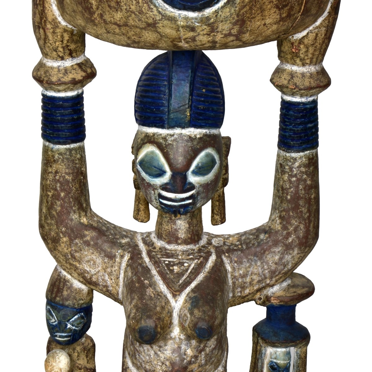 African (Yorouba Culture) Hand Carved Sculpture