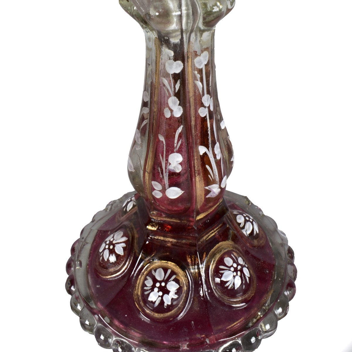 Ruby Bohemian Luster Lamp