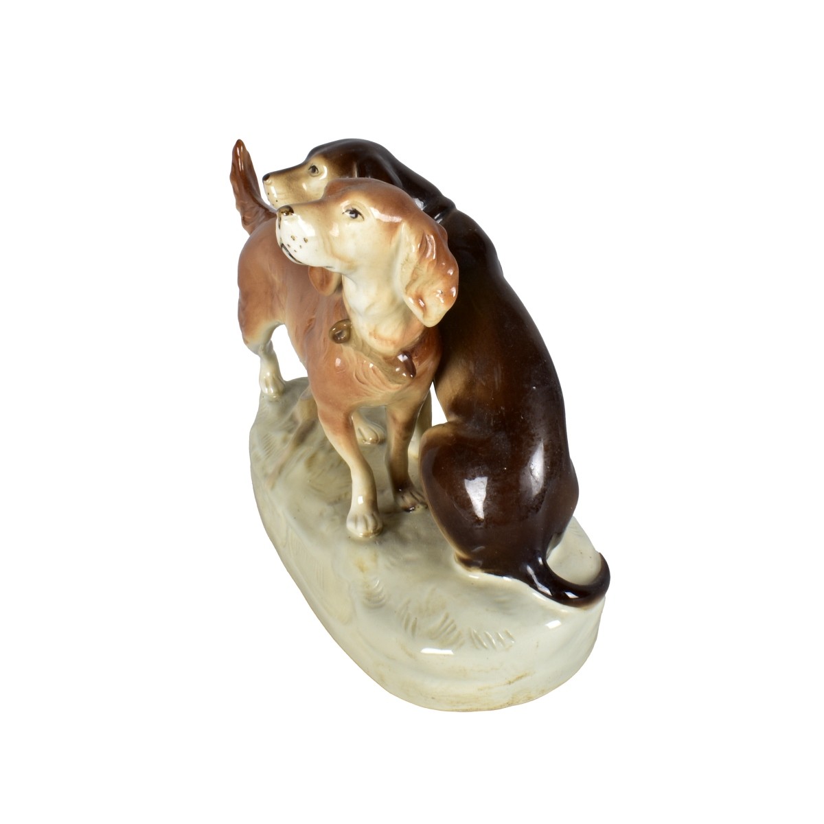 Royal Dux Hunting Dogs Figurine