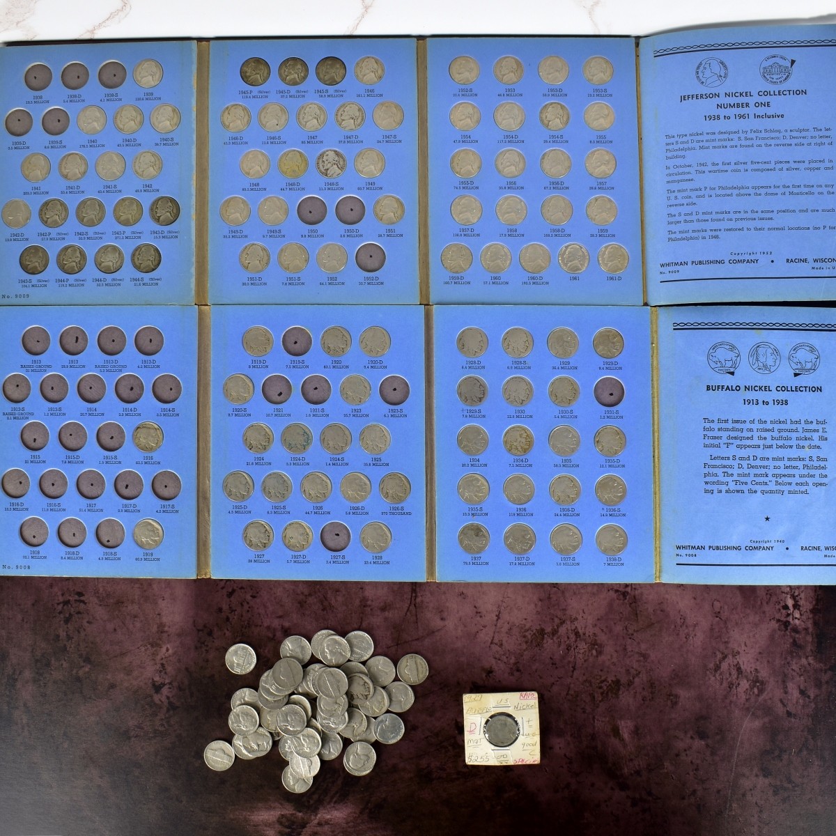 (143) 1910s - 1970s U.S. Nickels