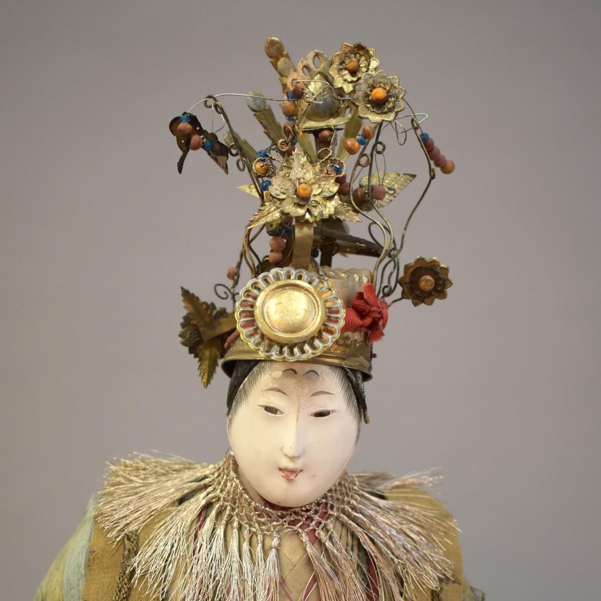 Antique Japanese Emperor and Empress Dolls