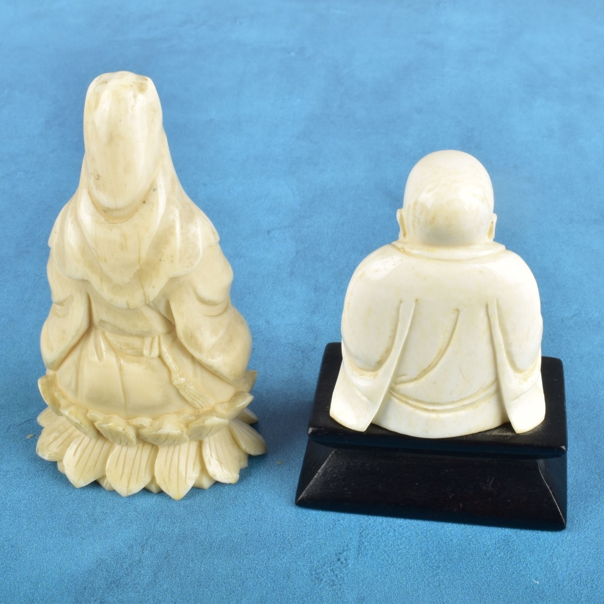 Two Antique Oriental Miniature Figurines