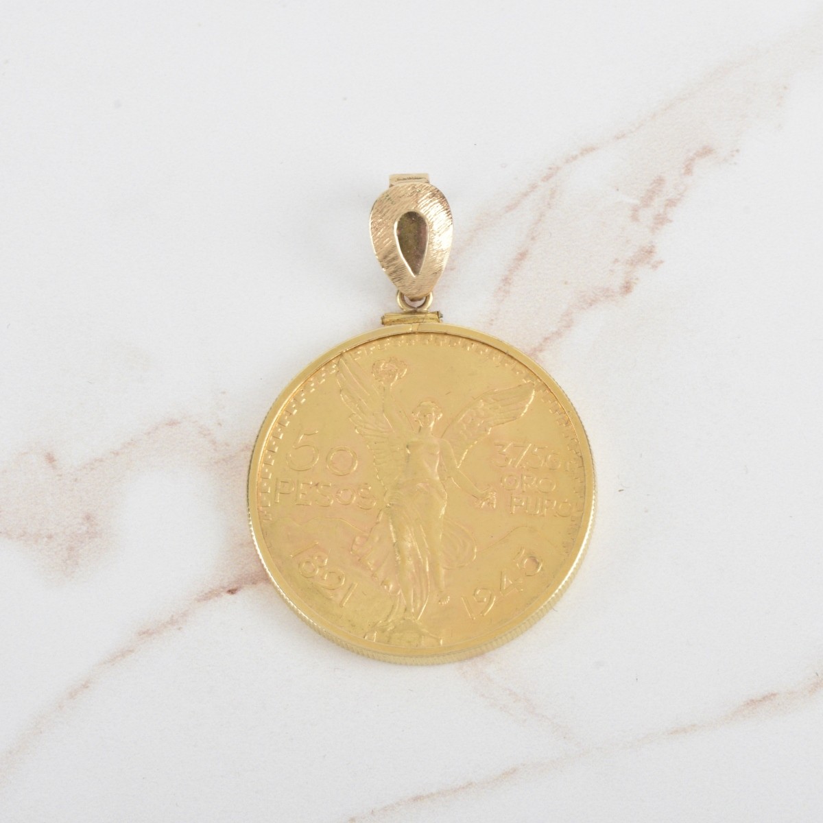 Mexican 50 Pesos Gold Coin / Pendant