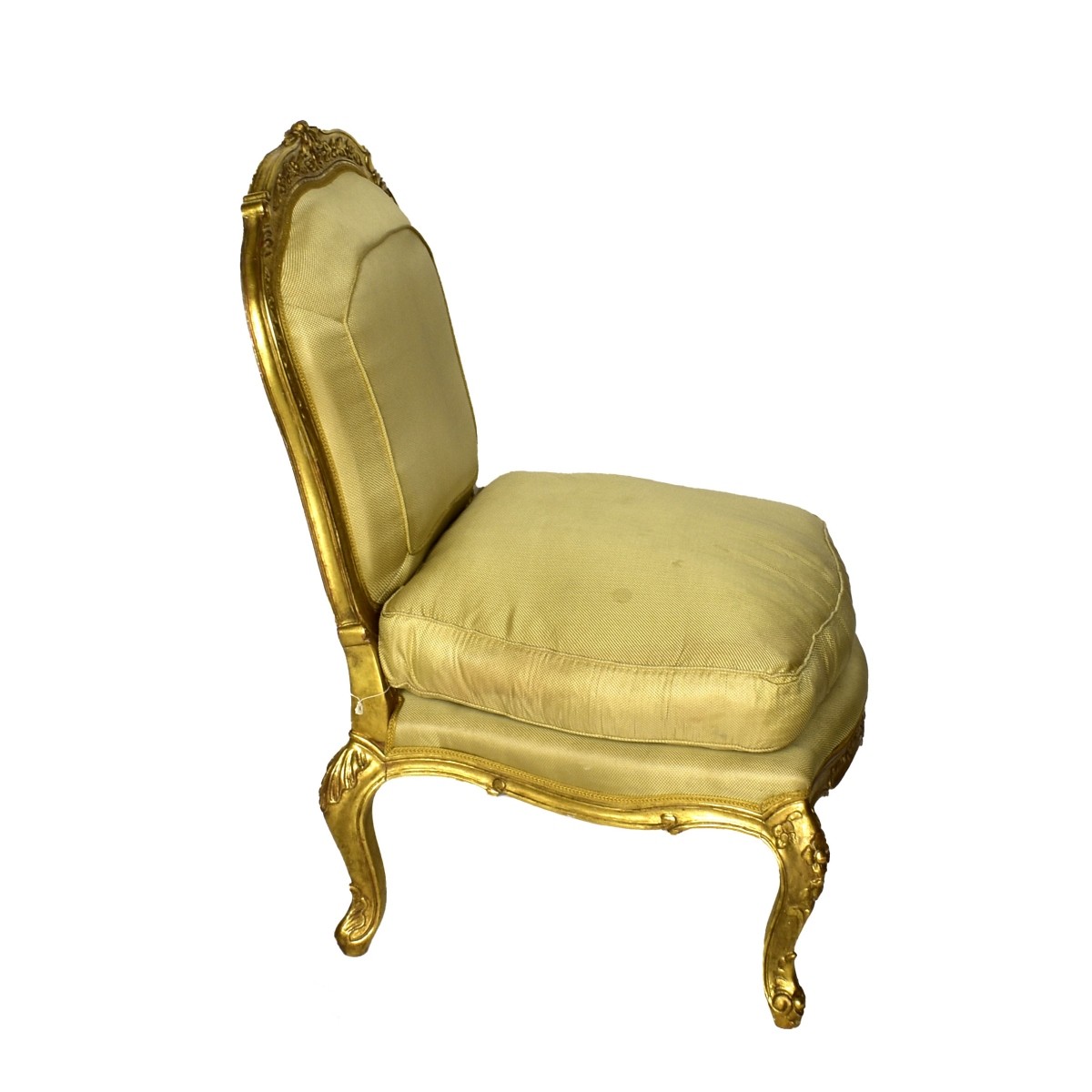 Pr Louis XV-style Slipper Chairs