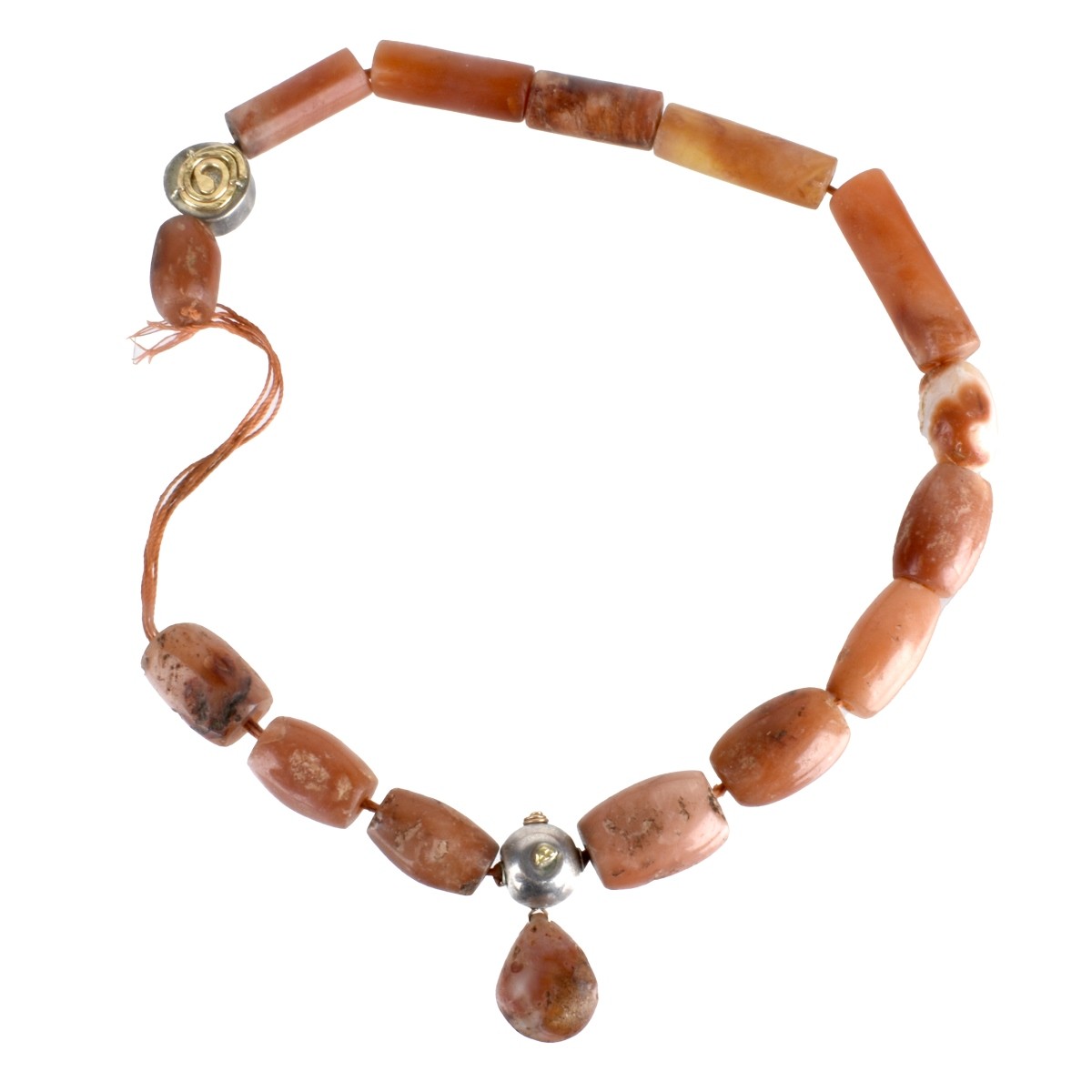 Agate and 14K Necklace