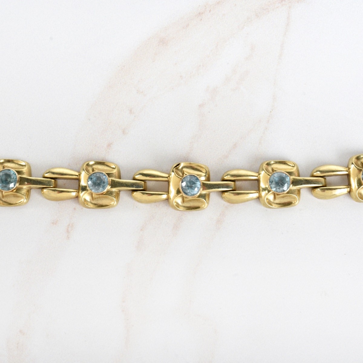 Topaz and 10K Bracelet