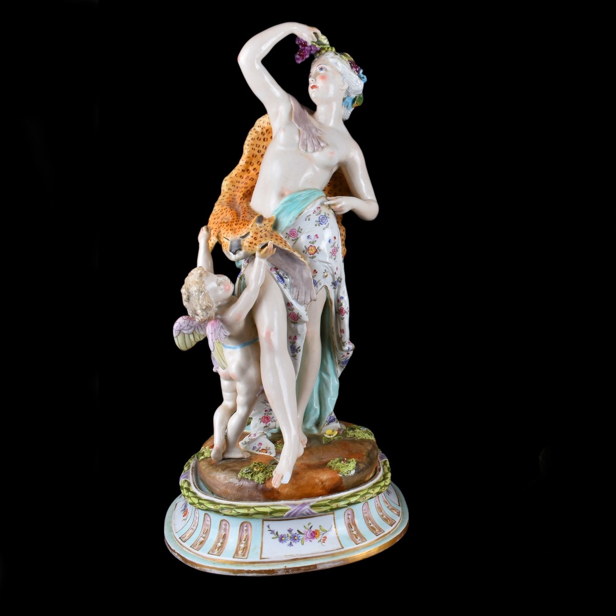 Impressive Pr Meissen Porcelain Figural Group