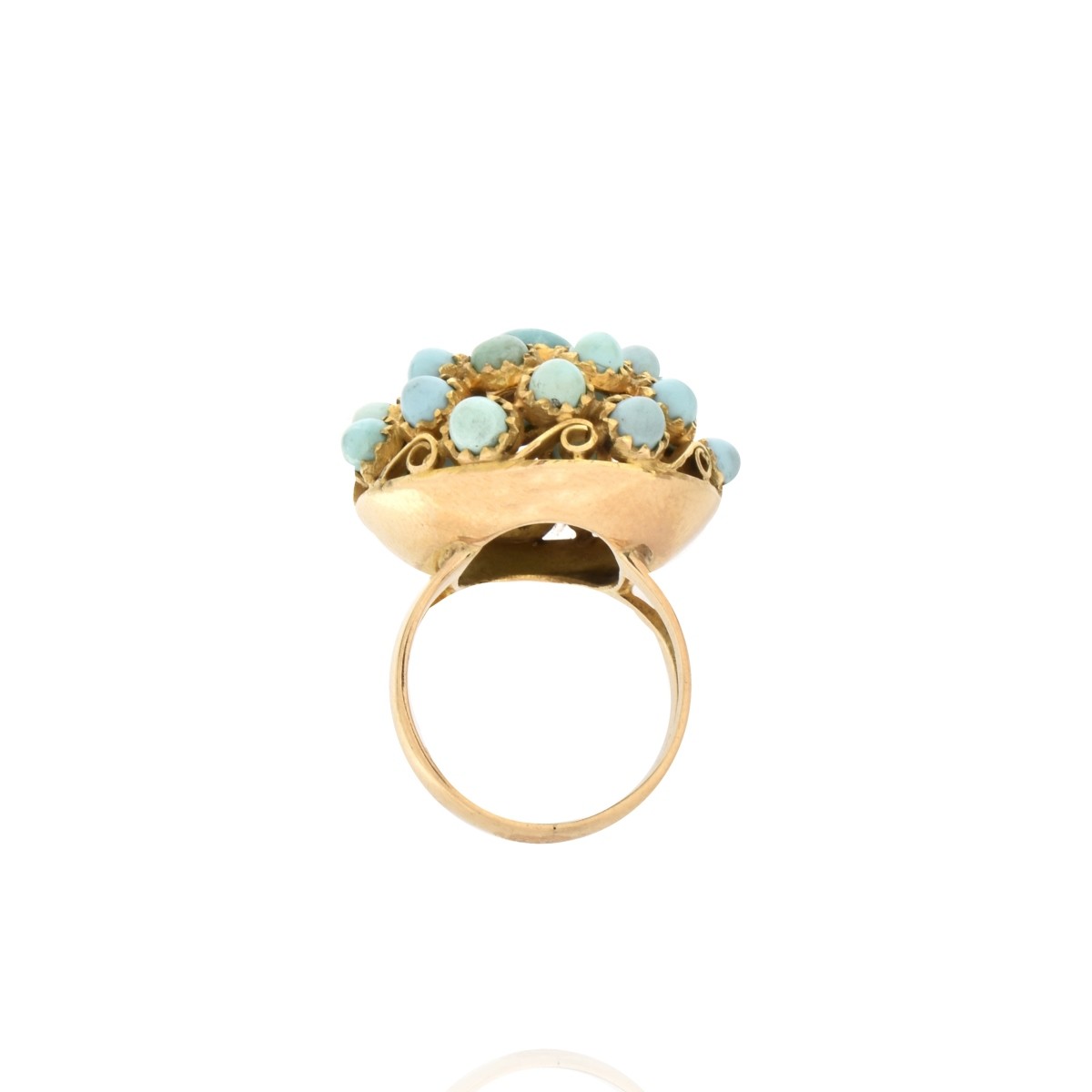 Turquoise and 14K Ring