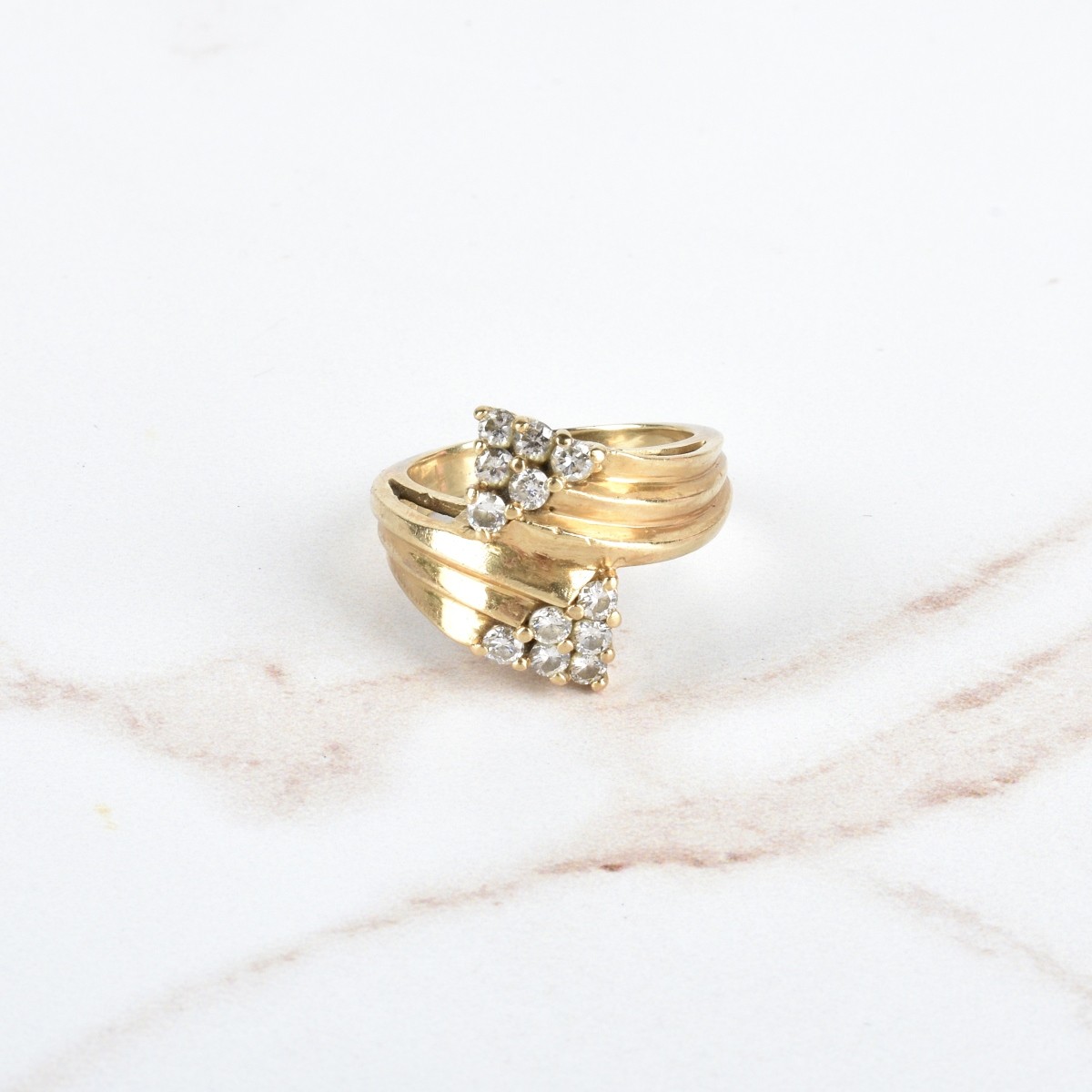 Diamond and 14K Ring