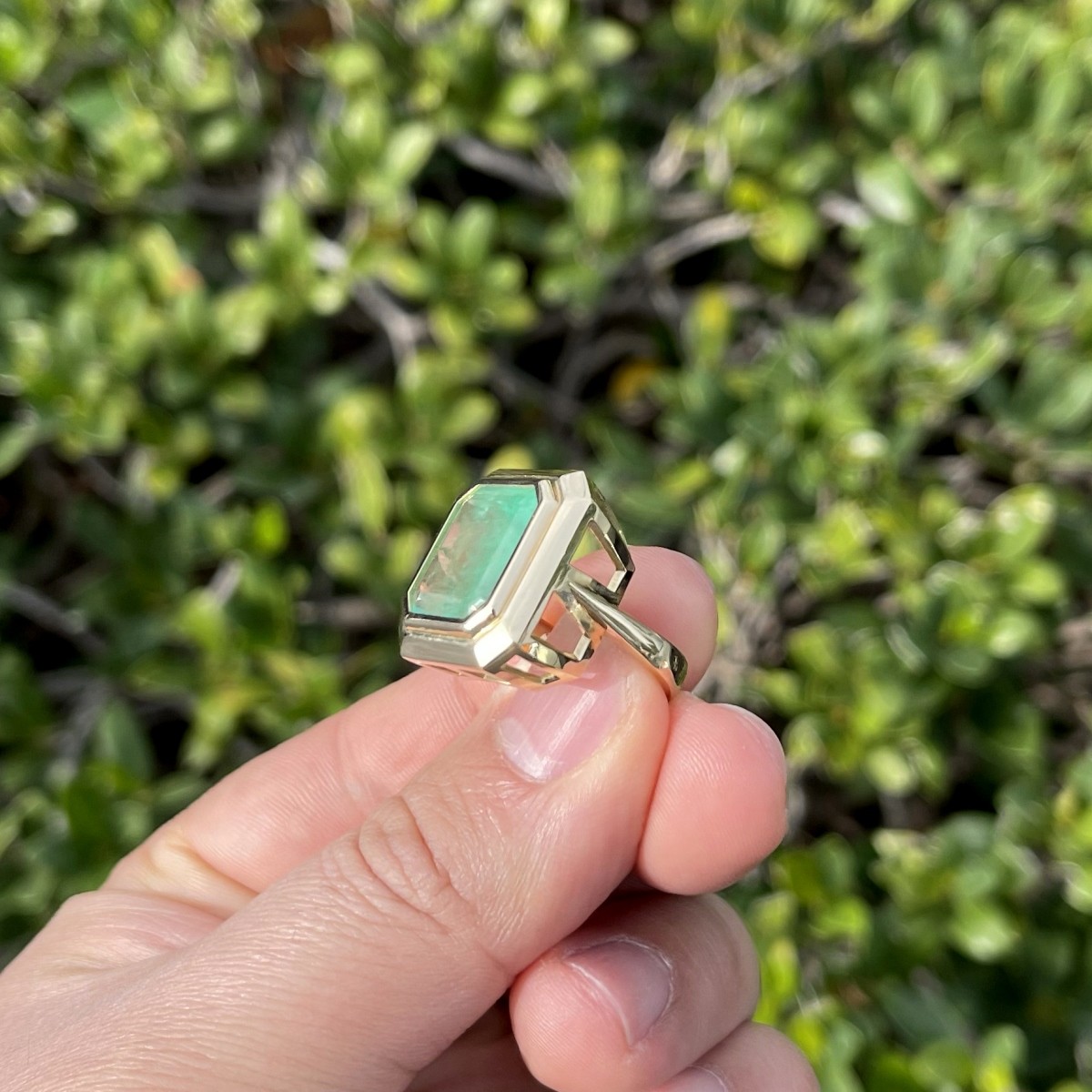 Emerald and 14K Ring