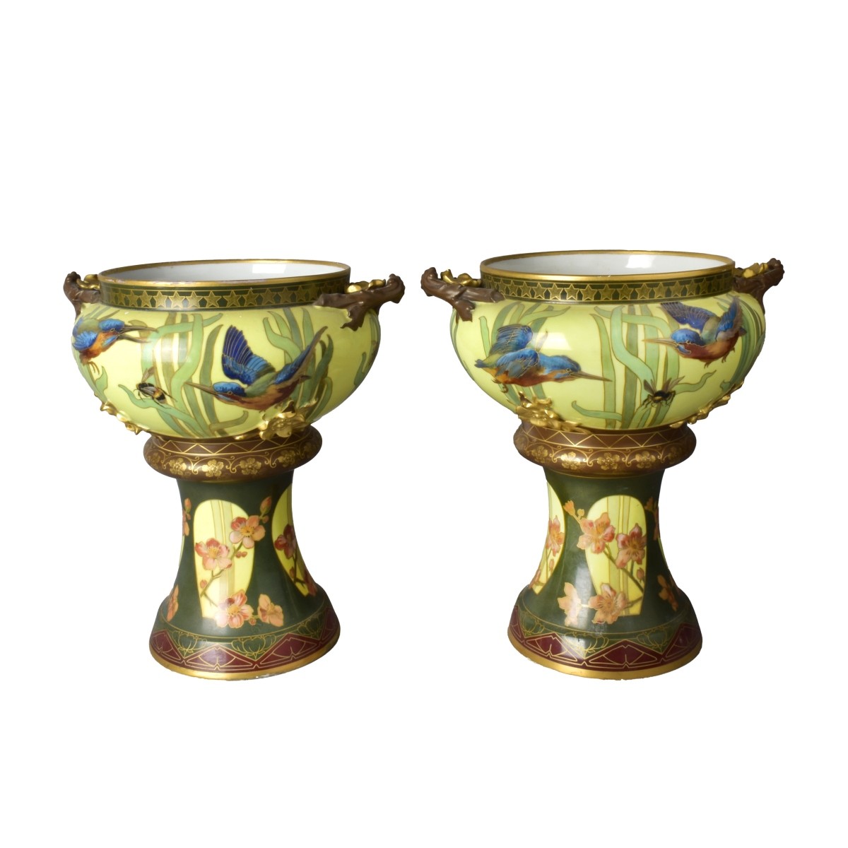 Pair of Pirkenhammer Porcelain JardiniËre