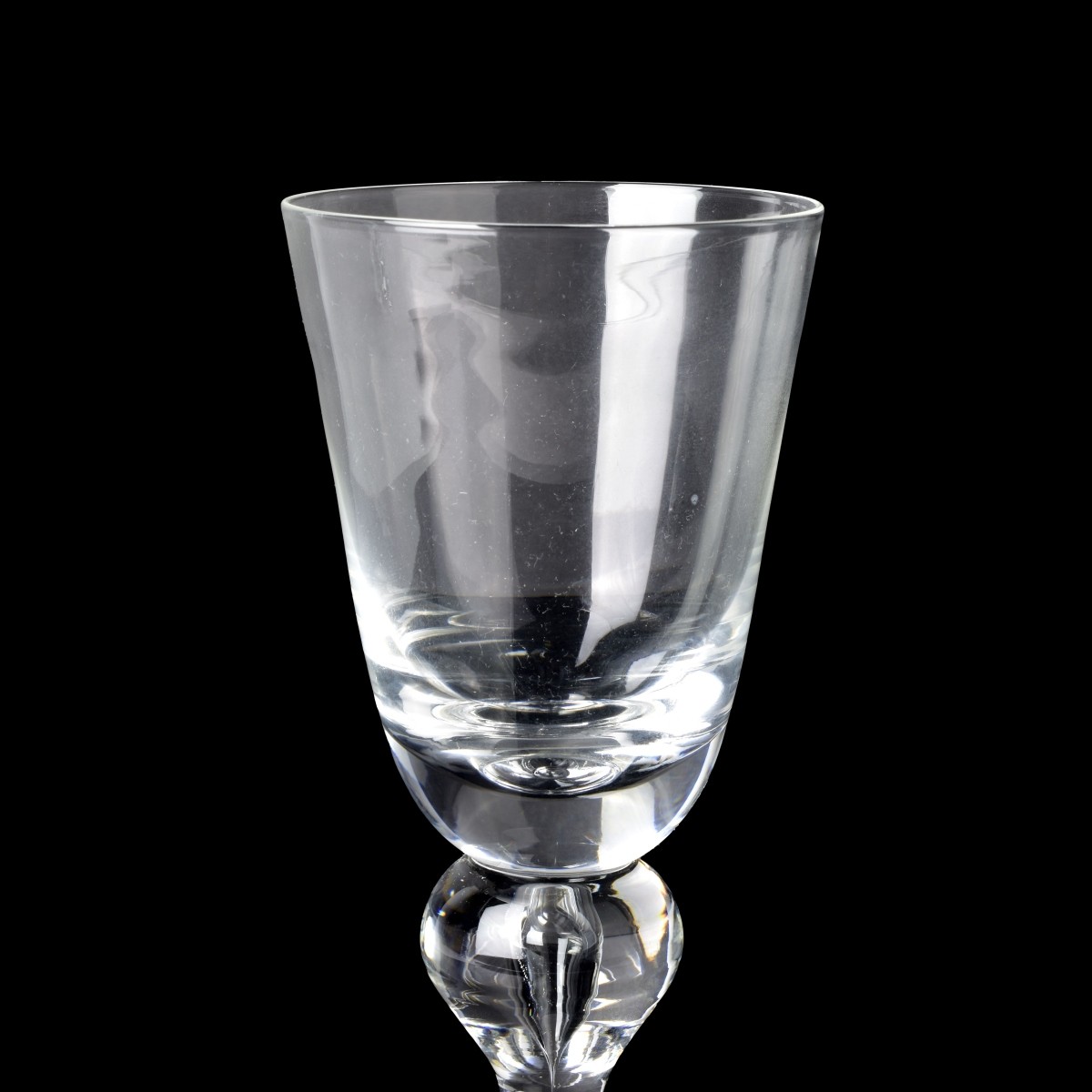 Twelve Steuben Glass Water Goblets