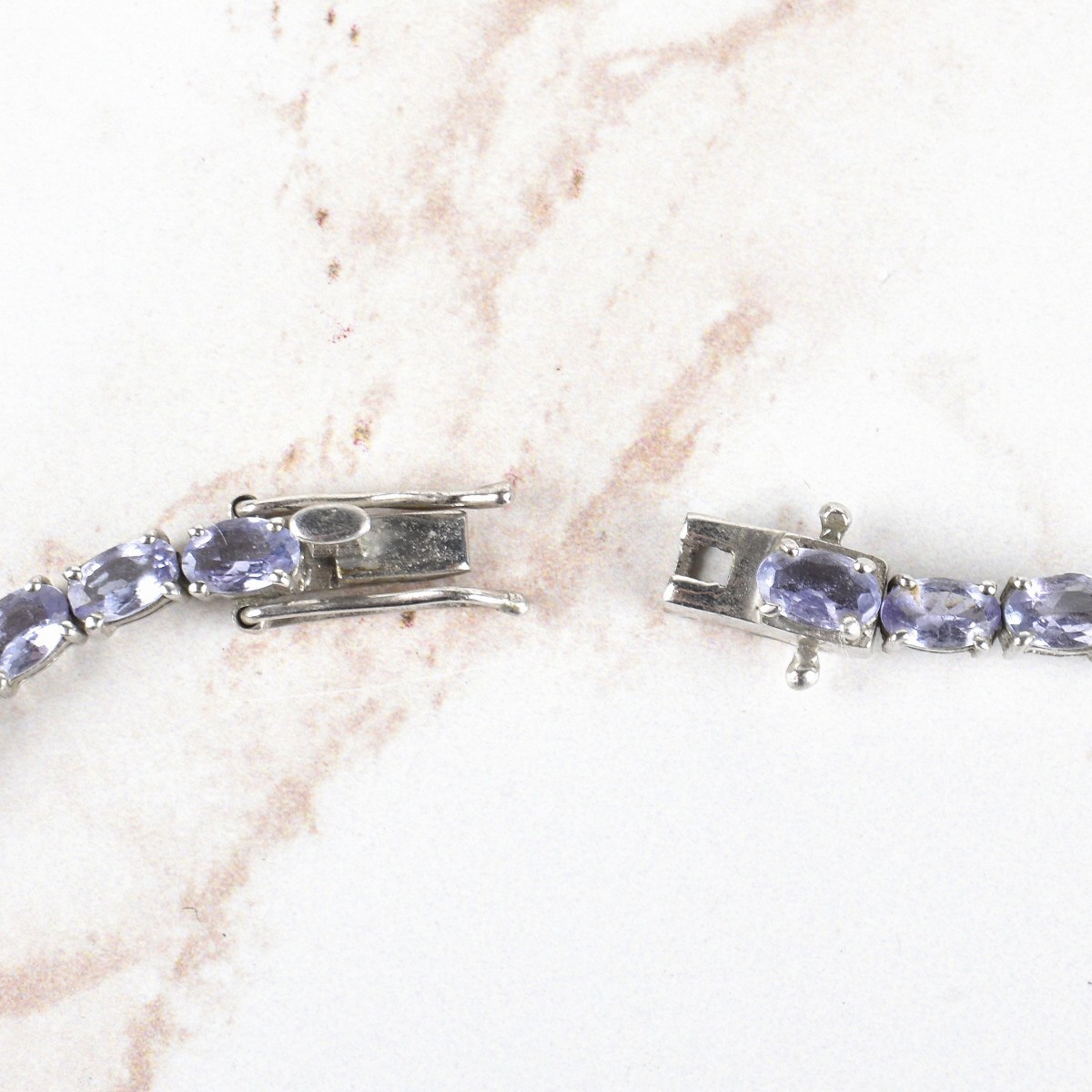 GLA Tanzanite and Silver Bracelet