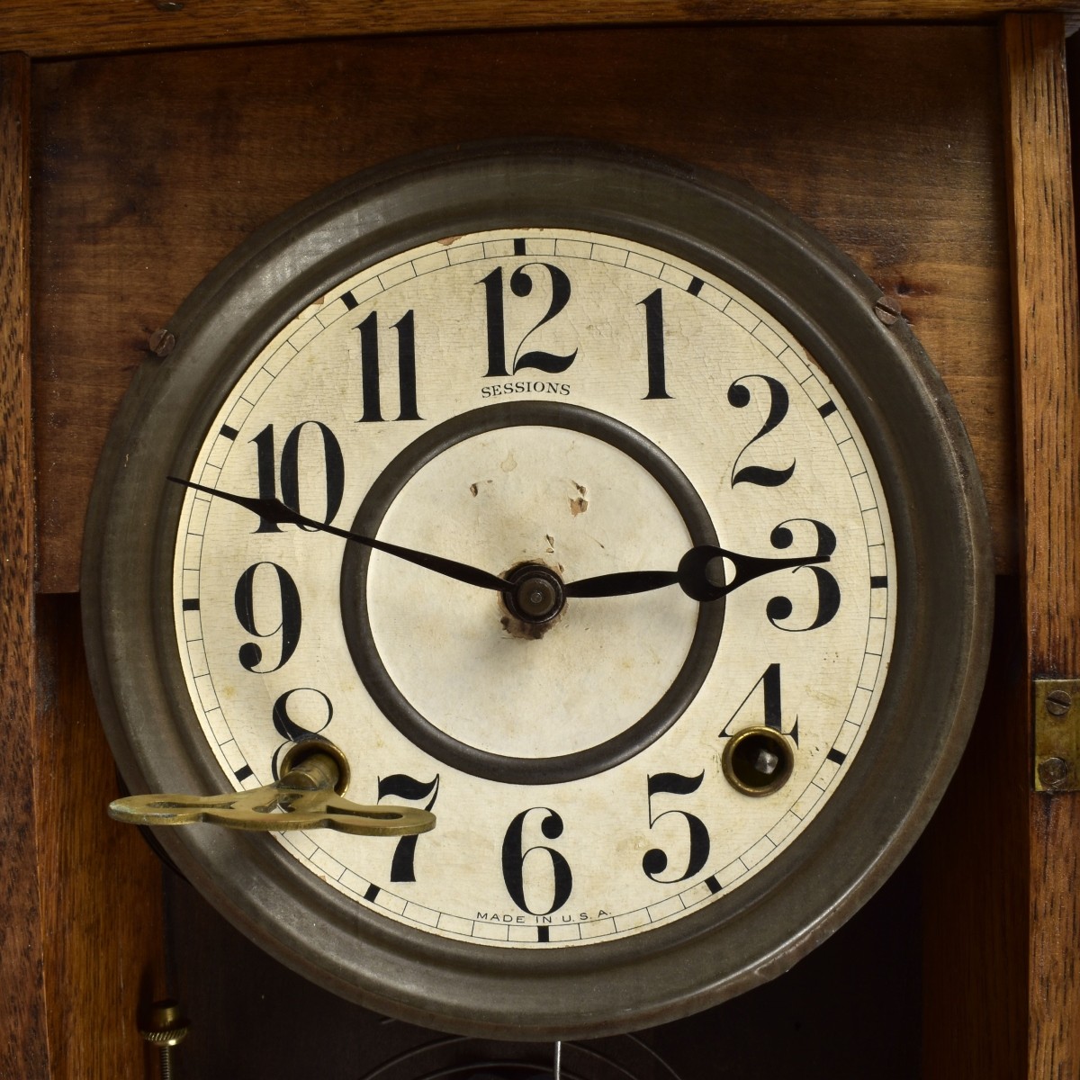 Antique Sessions Regulator Clock