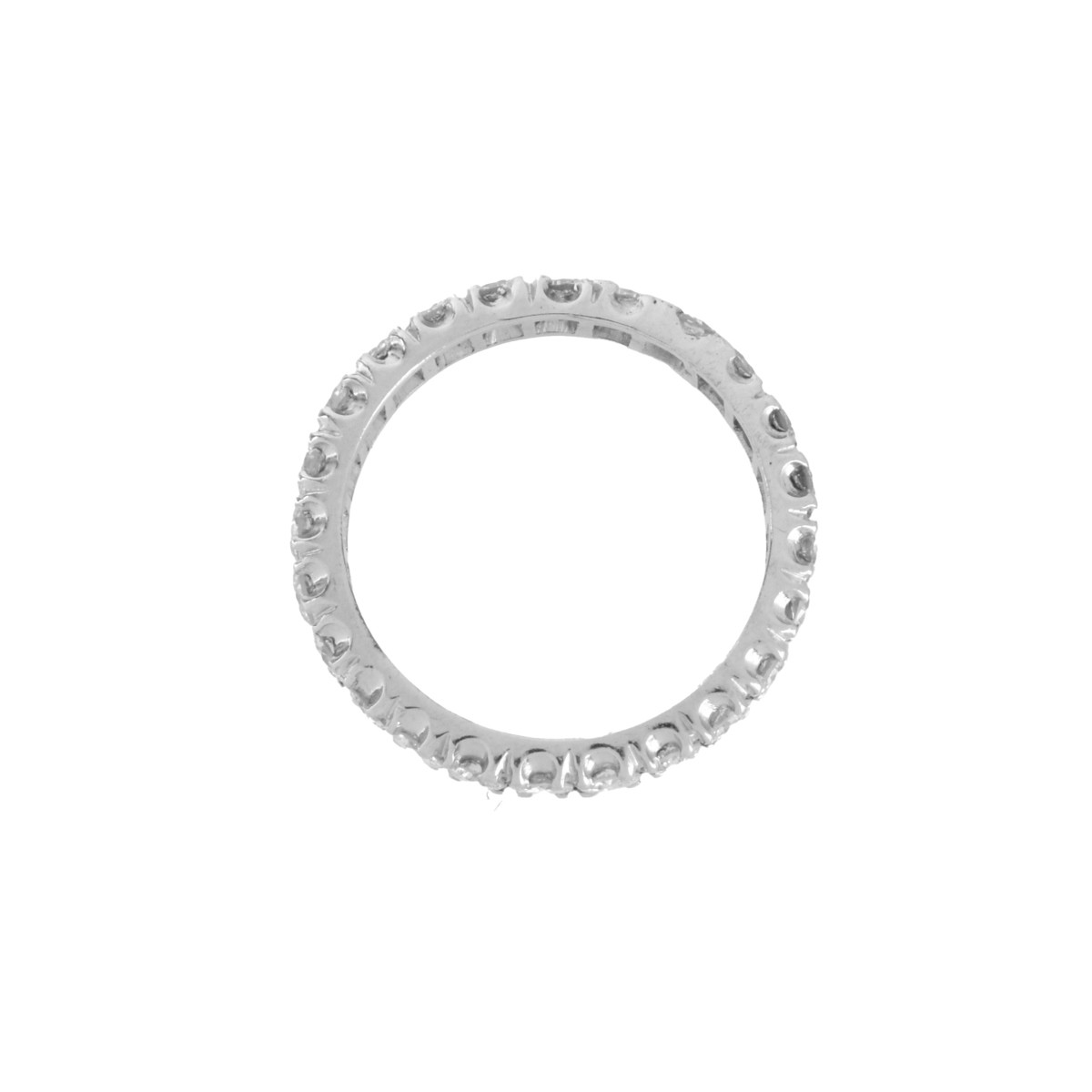 Diamond and 18K Eternity Band