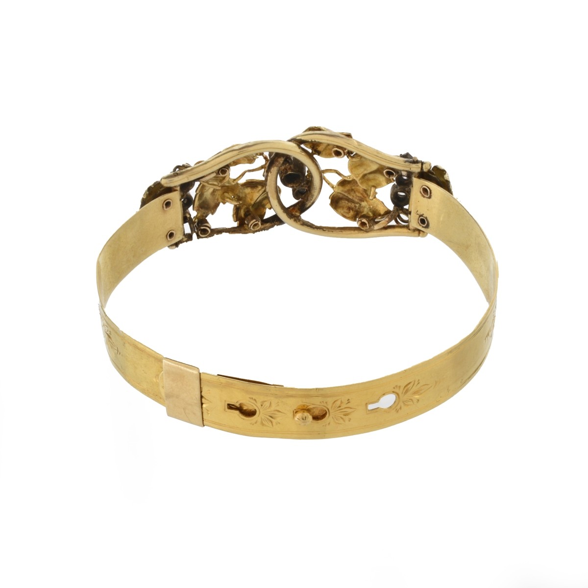 Diamond, Enamel and 18K Bracelet