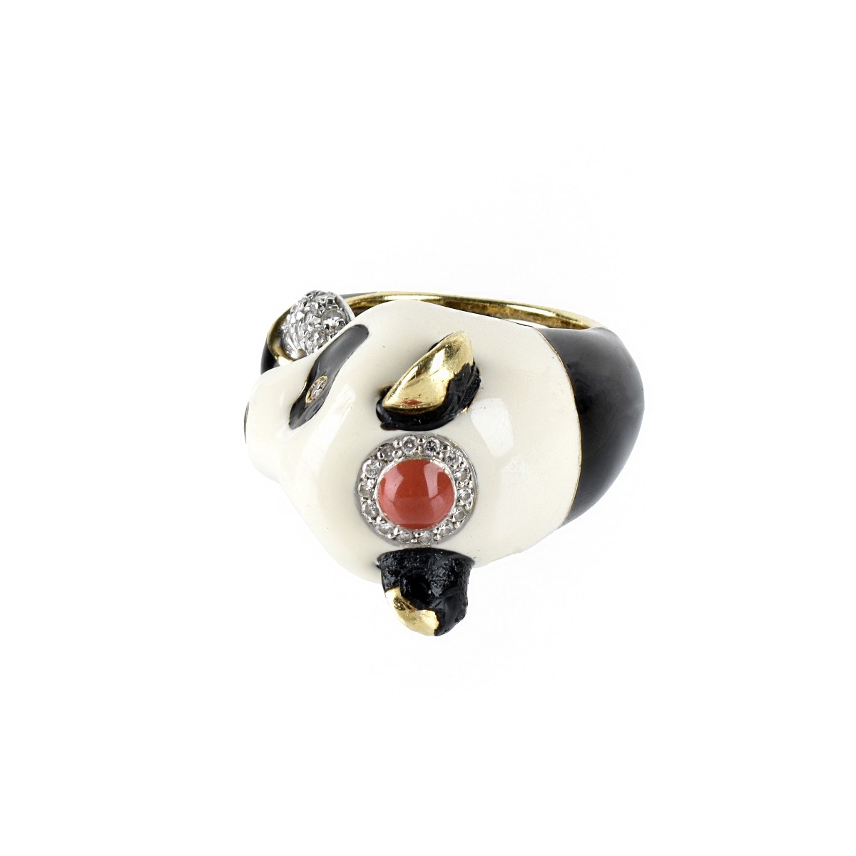 David Webb Panda Ring