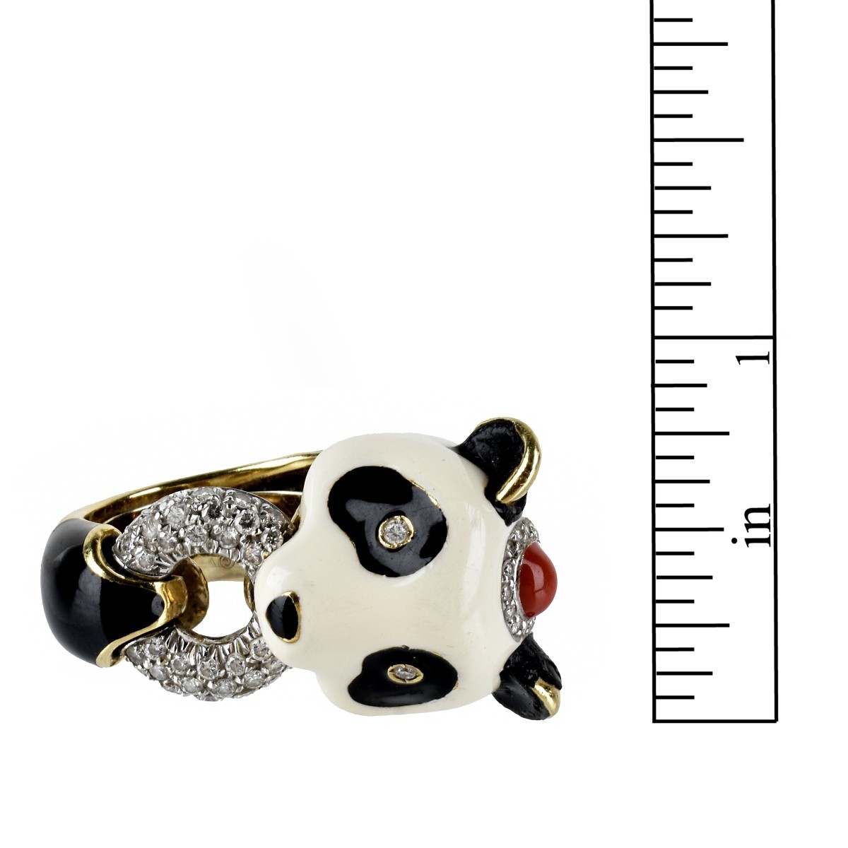 David Webb Panda Ring