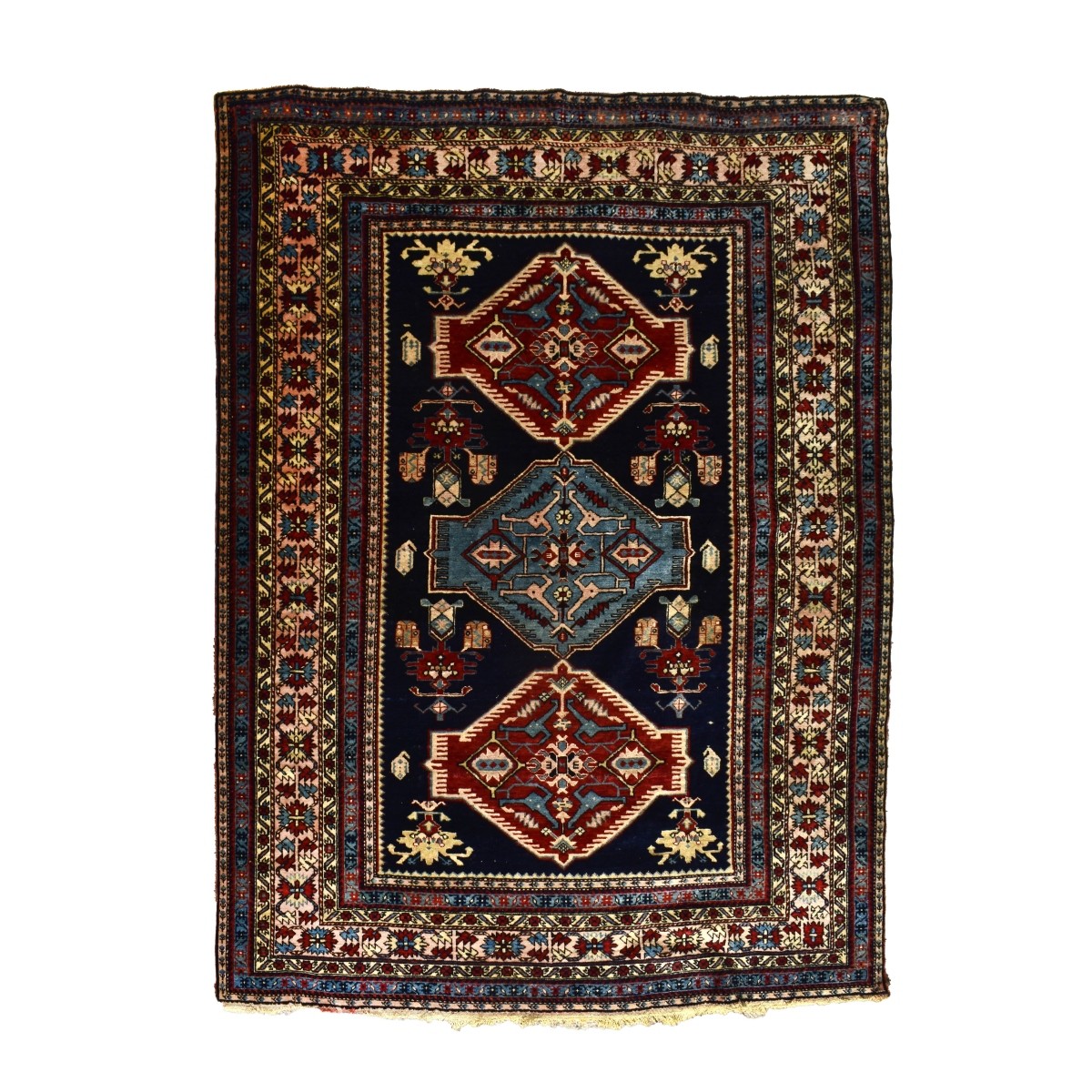 Semi Antique Middle Eastern Silk Rug