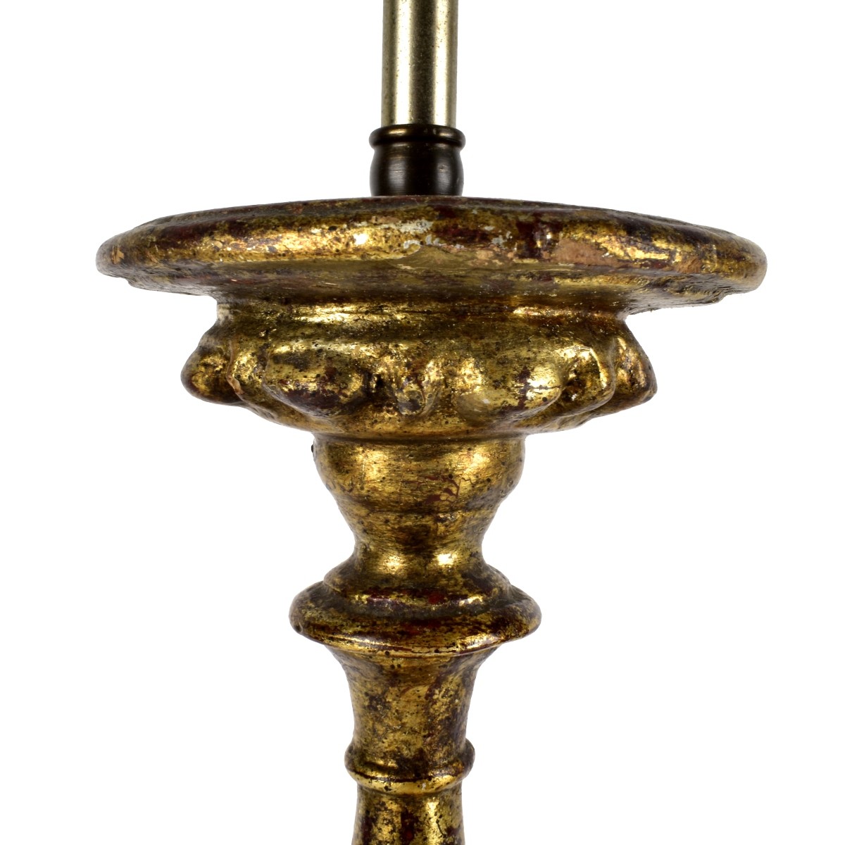 Pair of Louis XVI Style Giltwood Lamps