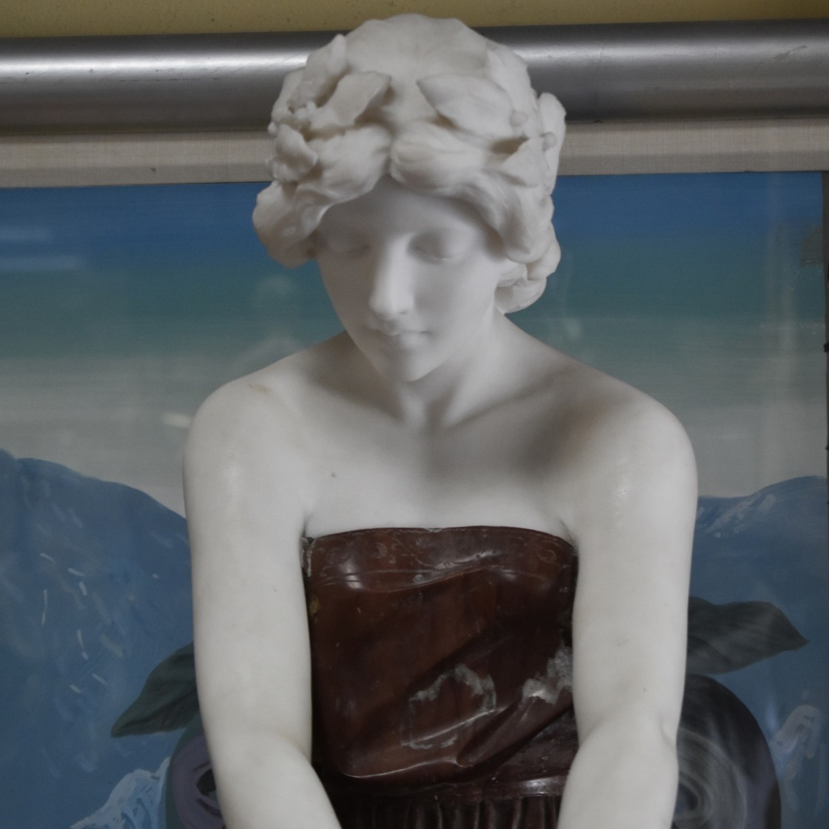 E Fiaschi (Italian 1858-1941) Marble Sculpture