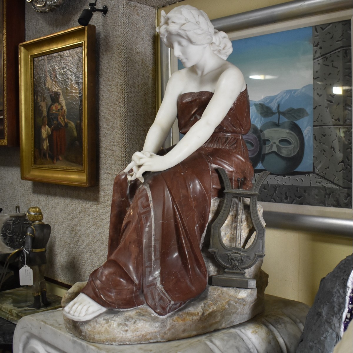 E Fiaschi (Italian 1858-1941) Marble Sculpture