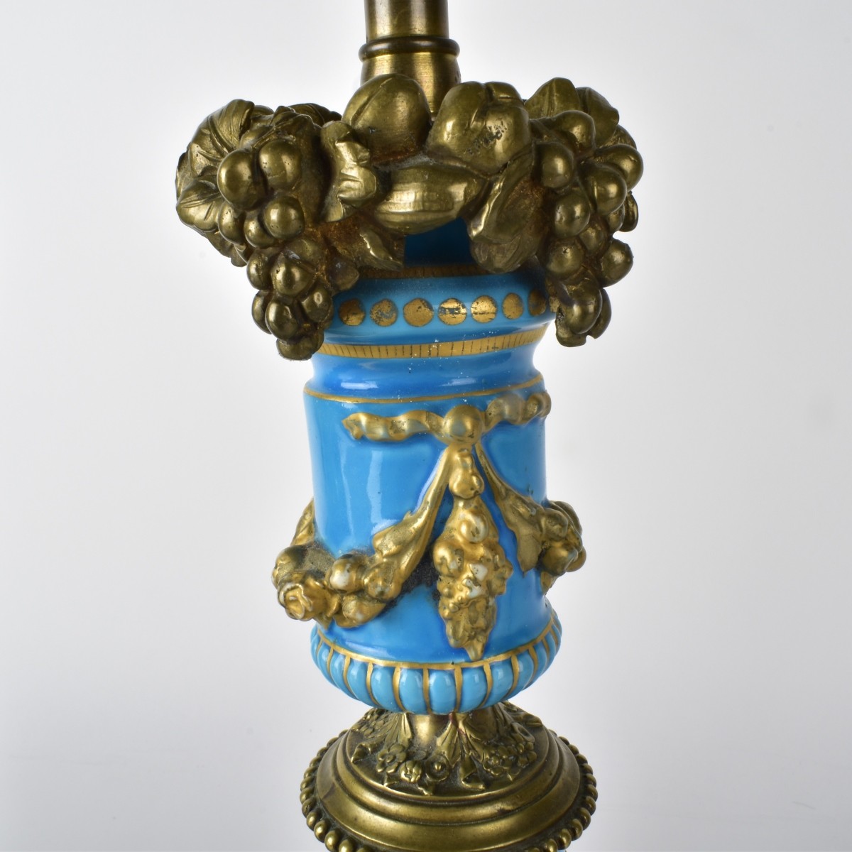 Pair of Sevres Porcelain & Bronze Lamps