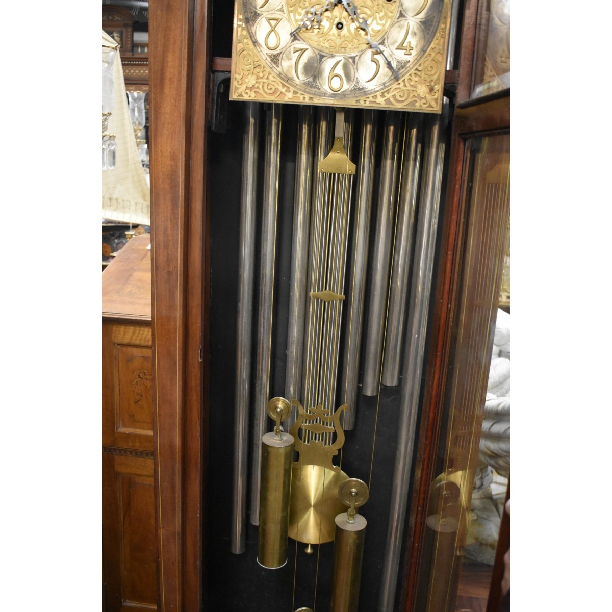 Antique W.W. Wattles & Sons Grandfather Clock