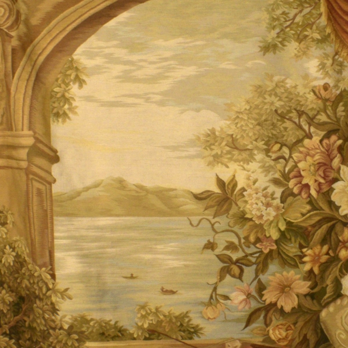 Aubusson Style Wall Hanging Tapestry.