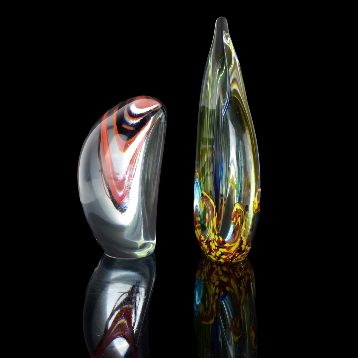 Vintage Czech Art Glass Sculptures