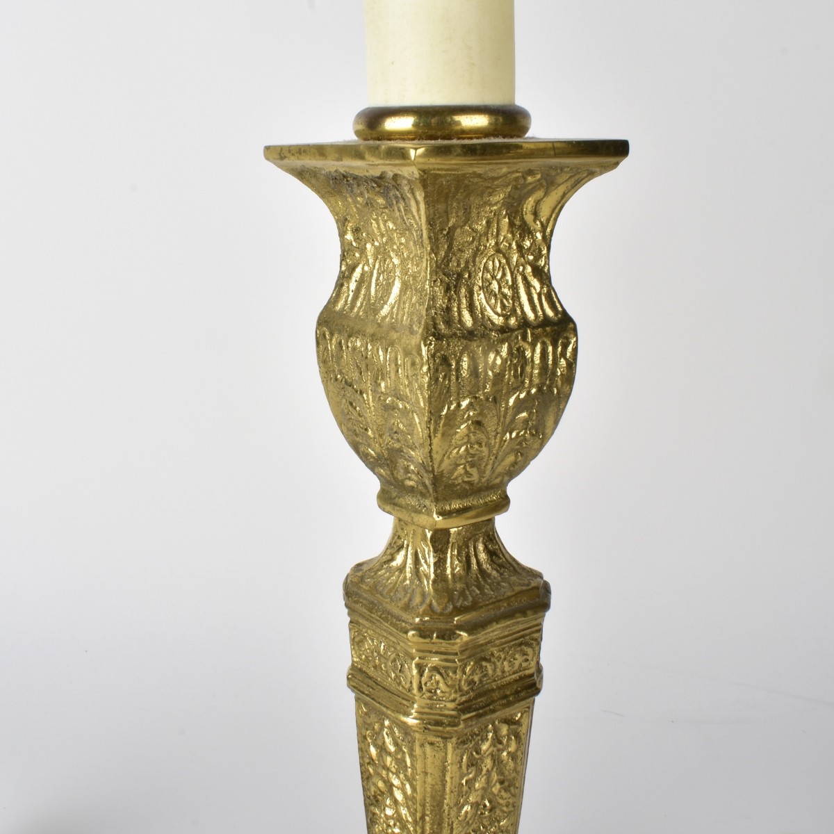 Four Vintage Brass Lamps