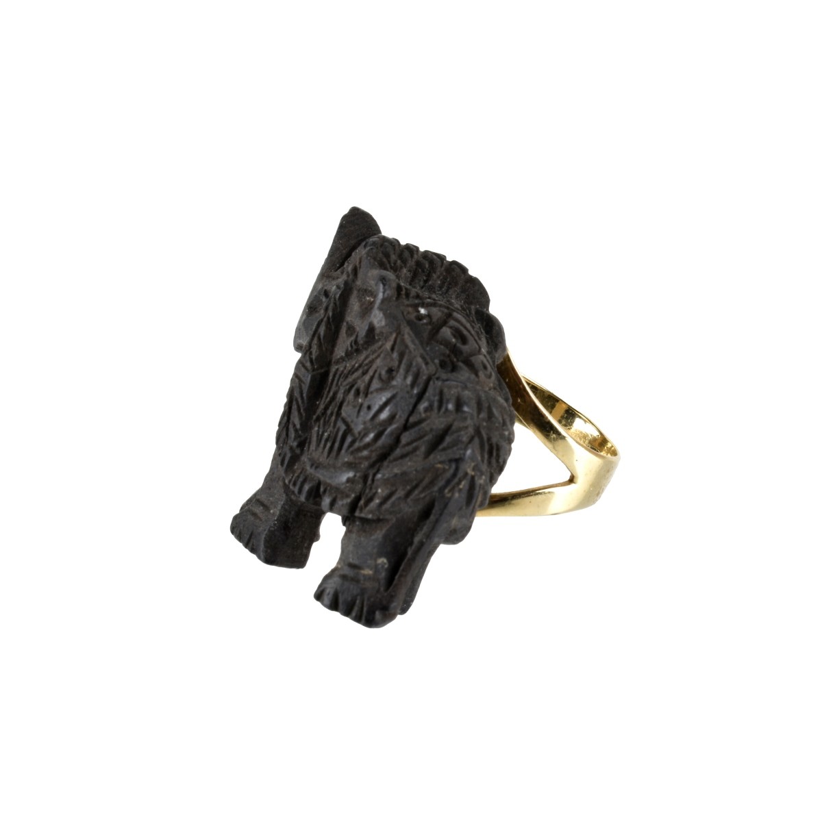 Ebony and 14K Ring