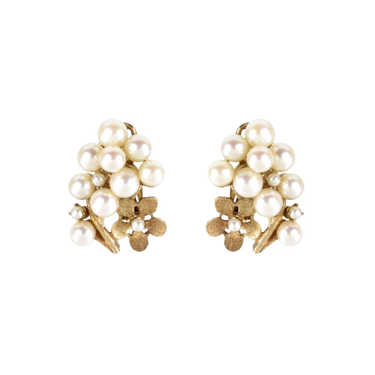Pearl and 14K Ear Clips