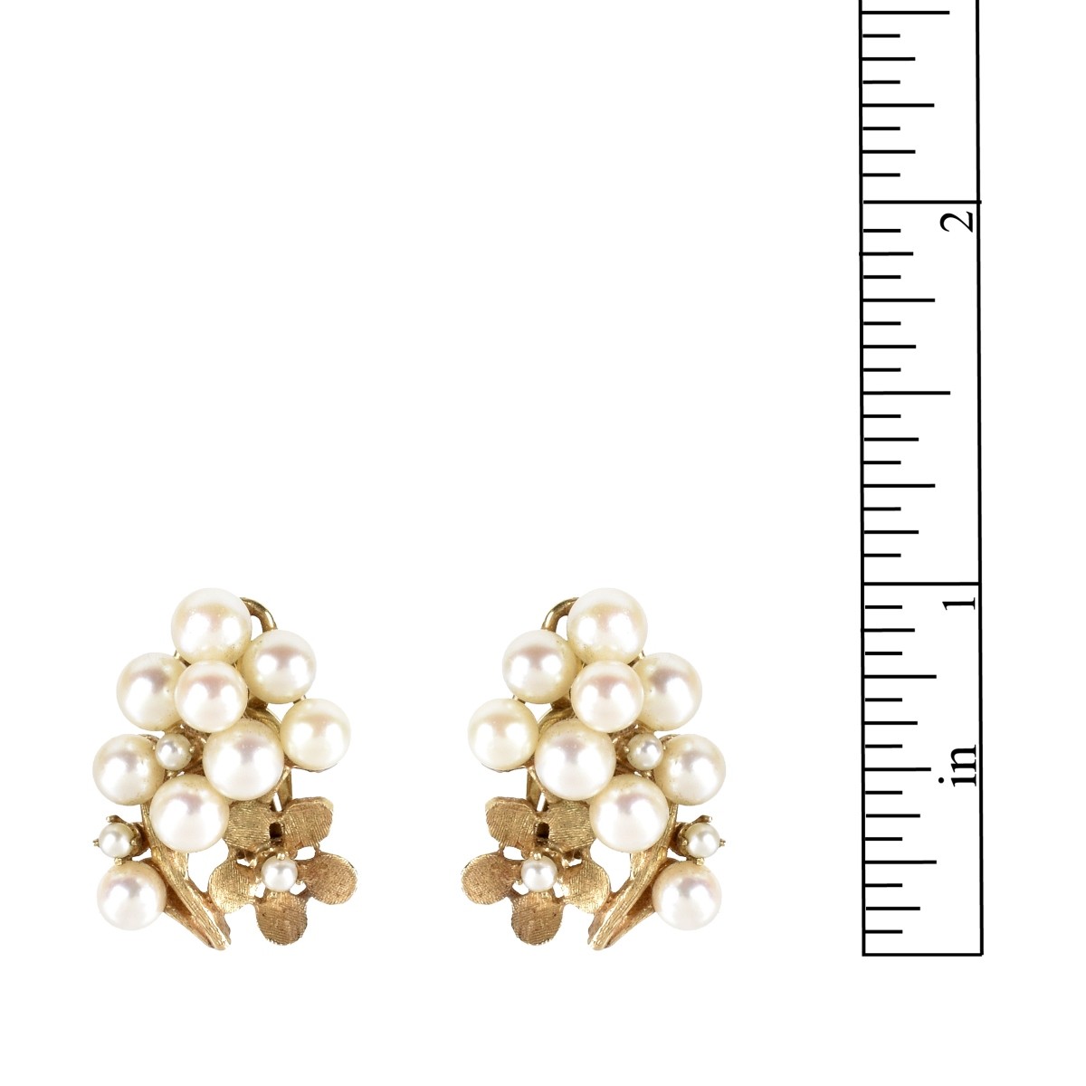 Pearl and 14K Ear Clips