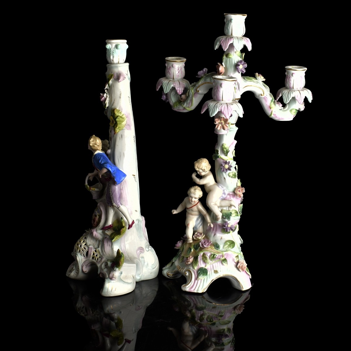 Two Dresden Style Porcelain Tableware