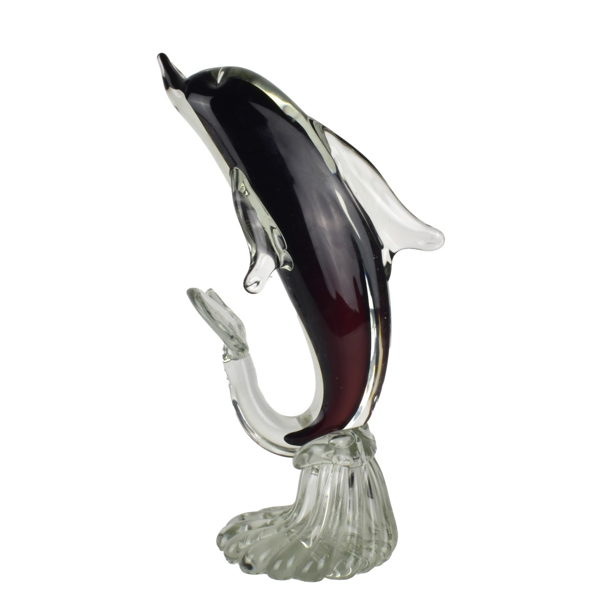 Murano Glass Dolphin Figurine.