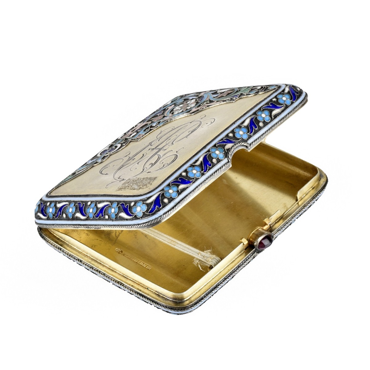 Nemirov Kolodkin, Russian Enamel Silver Case