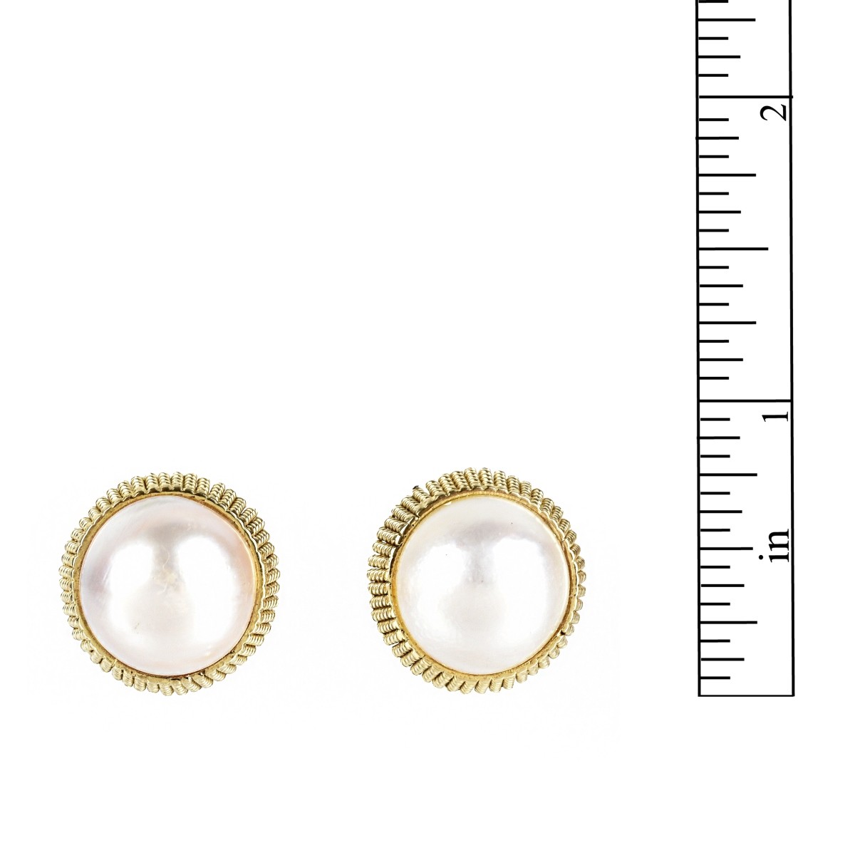 Pearl and 14K Earrings