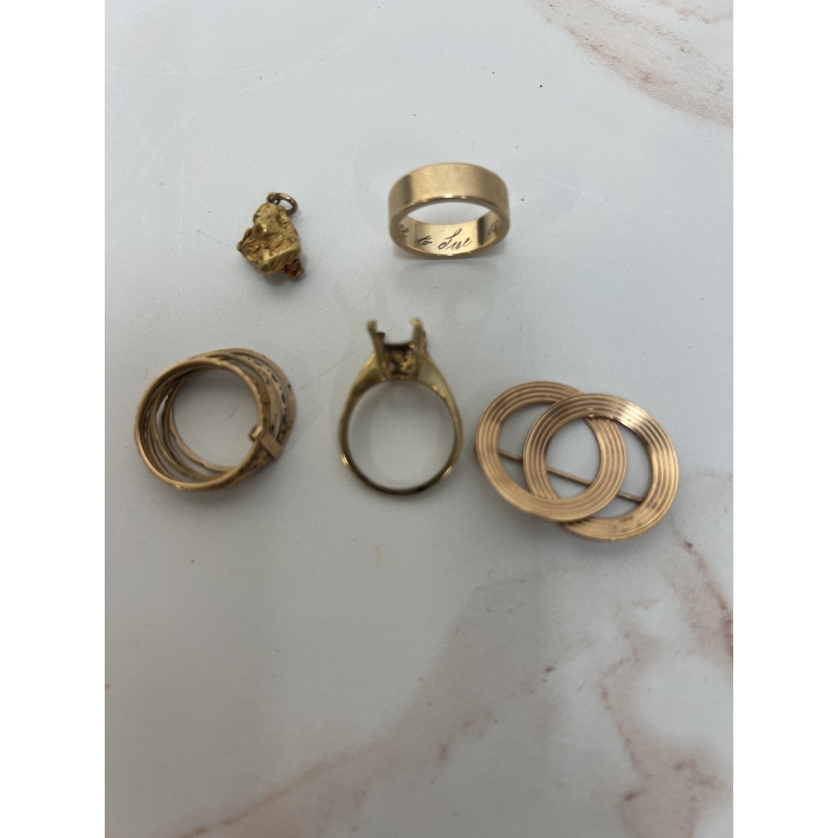 Six Piece Assorted Gold Lot