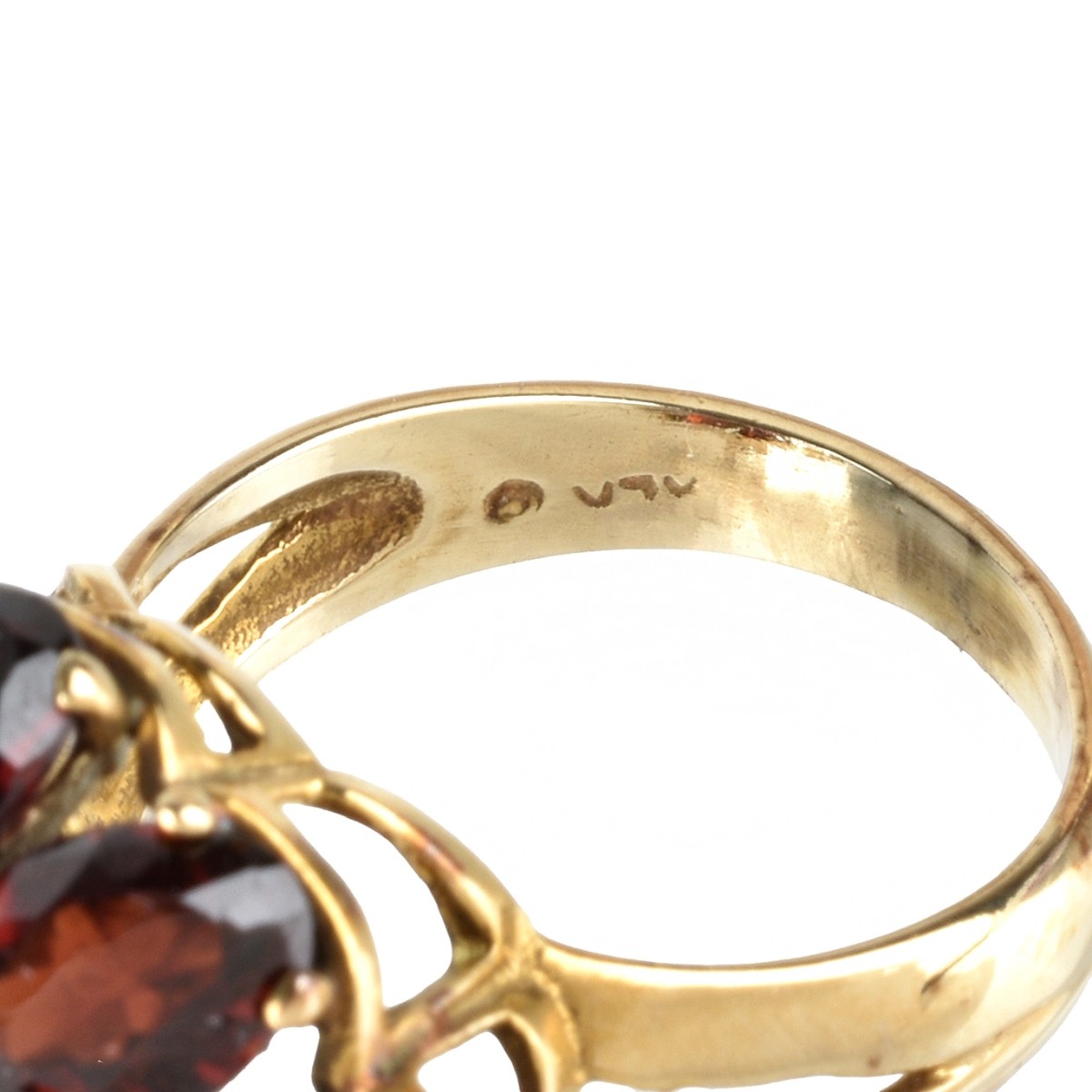 Garnet and 14K Ring