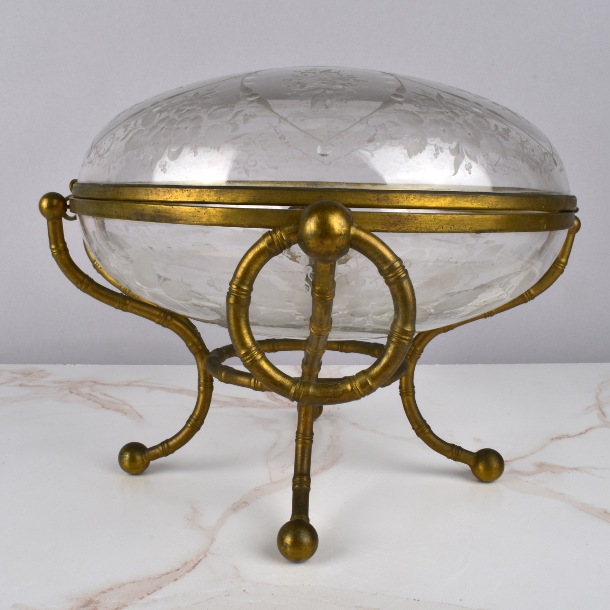 Antique French Round Box