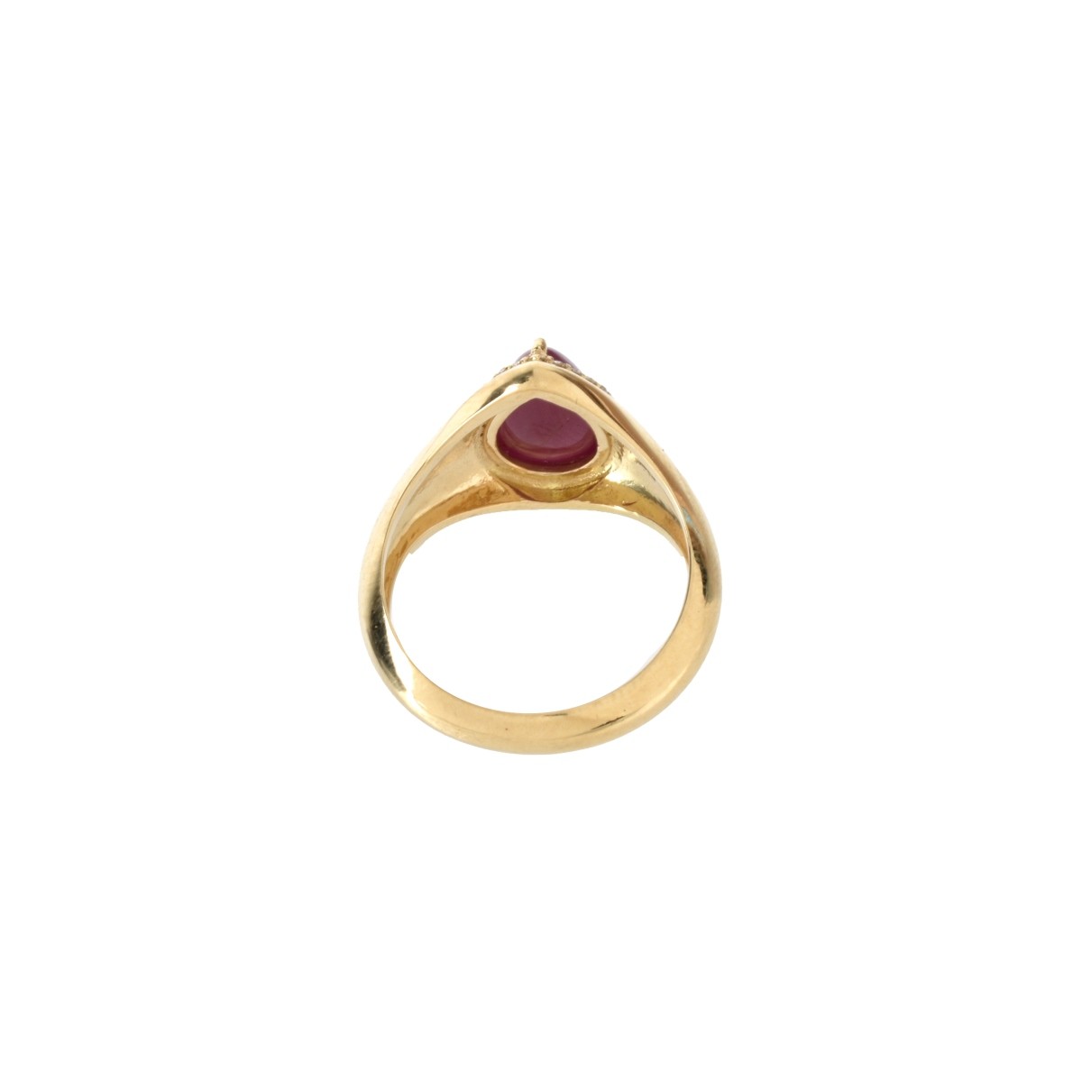 Ruby, Diamond and 18K Ring